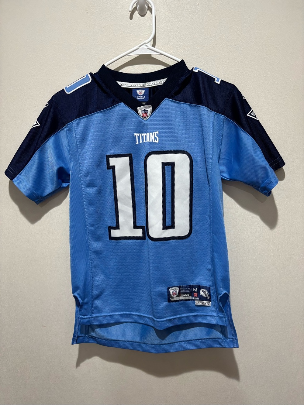NFL Reebok Tennessee Titans Vince Young #10 Football Jersey Youth Medium